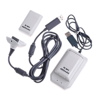 Акумулятор Дротовий RMC Xbox 360 Charging Kit 5 in 1 White + Зарядна Стан White Новий