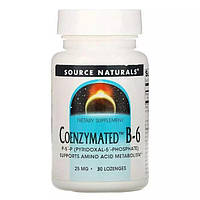 Витамины и минералы Source Naturals Coenzymated Vitamin B6 25 mg, 30 леденцов