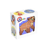 Розвиваючі кубики "Дикі тварини" ТехноК 1820TXK