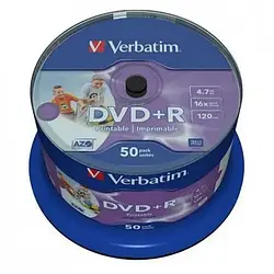 Диск Verbatim DVD+R 43512 50 шт 4.7 GB