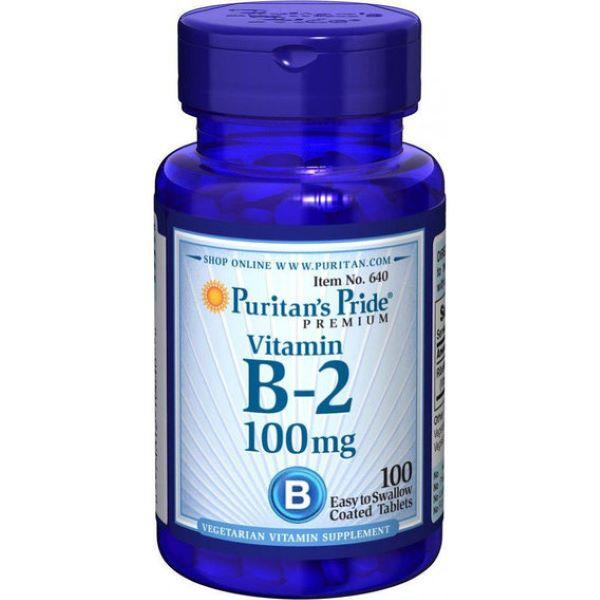 Вітамін В-2 Puritan's Pride Vitamin B-2 (Riboflavin) 100 mg 100 tabs
