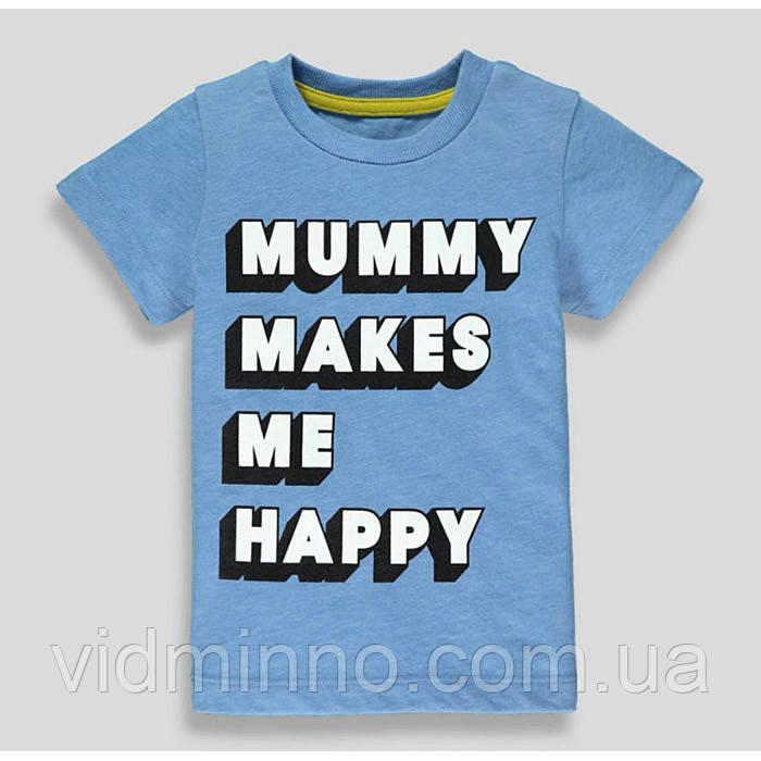 Дитяча футболка Mummy Matalan для хлопчика р.80-86 - 12-18 місяців /21111/, фото 1