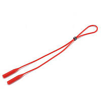 Шнурок силиконовый для очков длина 50 см Красный