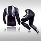 Комплект для тренувань компресійний одяг LHPWTQ 3XL чорний з принтом, фото 2