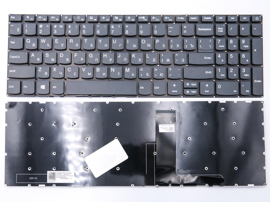 Клавіатура для Lenovo IdeaPad 320-15 320-15IAP 320-15AST 320-15ISK 330-15IKB 330-15ICH 330-15 S145-15IWL