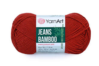 YarnArt Jeans Bamboo, Темно-червоний №143