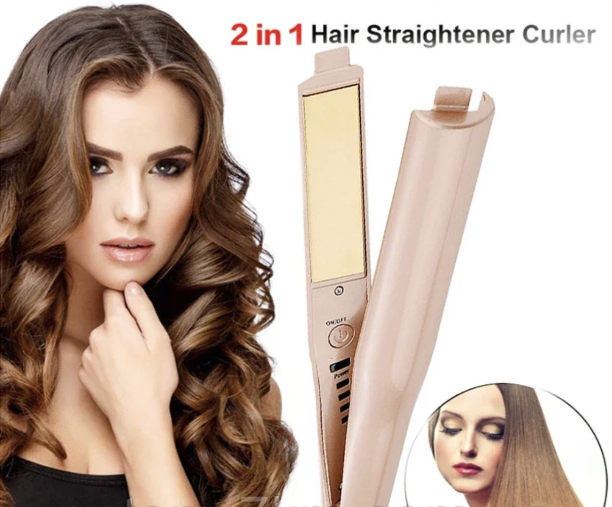 Праска-плойка 2 в 1 Hair Curling Iron WA-1, спіральна, 140-220 градусів