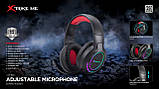 Навушники професійні ігрові з мікрофоном і підсвіткою XTRIKE ME GH-904, USB, black, фото 5