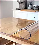 Клейонка на метраж Силікон М'яке Скло 0,3 мм Ширина 137 см відріз від 1 метра, фото 2