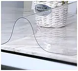 Клейонка на метраж Силікон М'яке Скло 0,3 мм Ширина 137 см відріз від 1 метра, фото 4