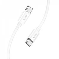 Зарядный Кабель Hoco X87 Magic Silicone 60W Type-C - Type-C Cable(1m) White