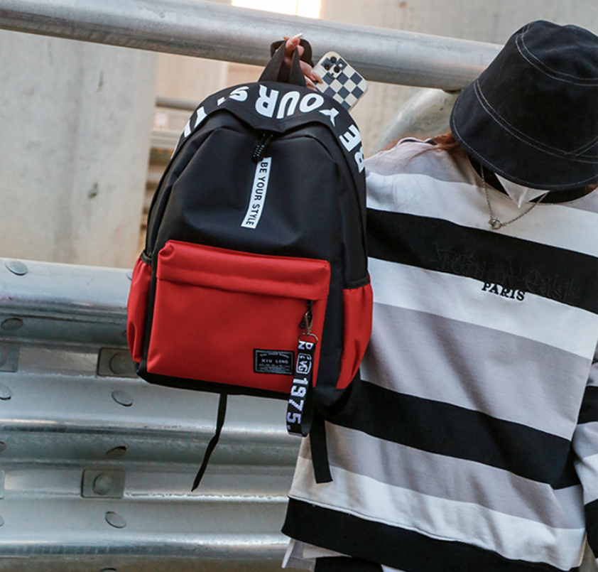 Рюкзак міський яскравий простий місткий молодіжний повсякденний рюкзак, фото 1