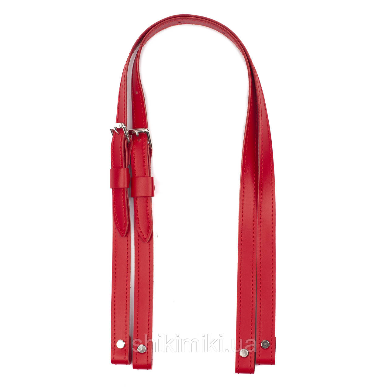 Ремені для рюкзаків на підкладі з регулюванням  на гвинтах, (80*2 см), колір Червоний