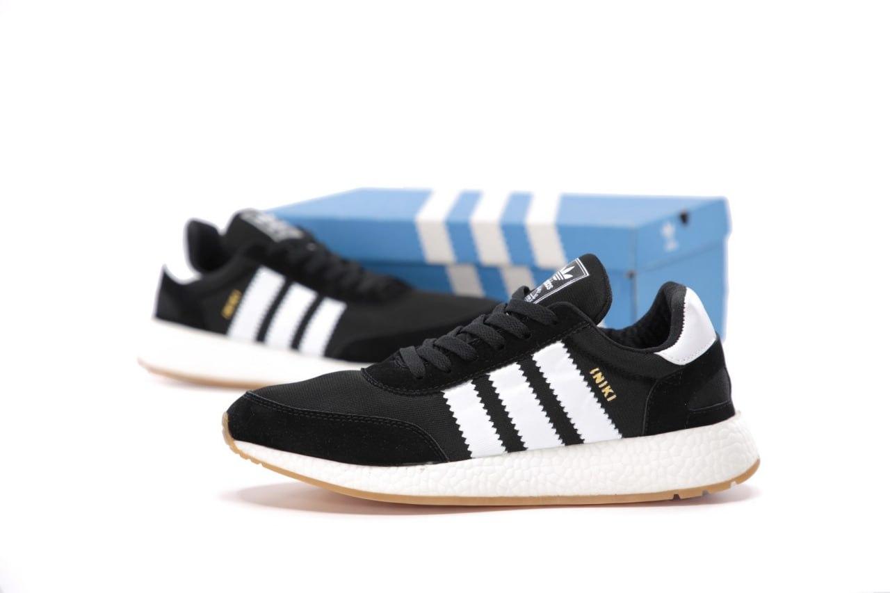 Чоловічі чорні Кросівки Adidas Iniki