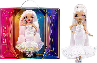 Колекційна Лялька Рейнбоу Хай Роксі Гранд Оригінал Rainbow High Holiday Edition Collector Doll Roxie Grand