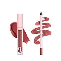 KYLIE Lip Blush Kit "Booked and busy " набір Матова помада- рум'яна для губ з олівцем від Kylie cosmetics