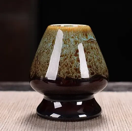 Підставка для вінчика Кусенаоші Walnut для приготування чаю матча, керамічна