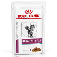 Royal Canin Renal Fish 85 г влажный лечебный корм для котов Роял Канин Ренал