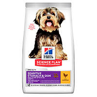 Hills Science Plan Sensitive Stomach & Skin Small & Mini Adult Chicken 1,5 кг сухой корм для собак