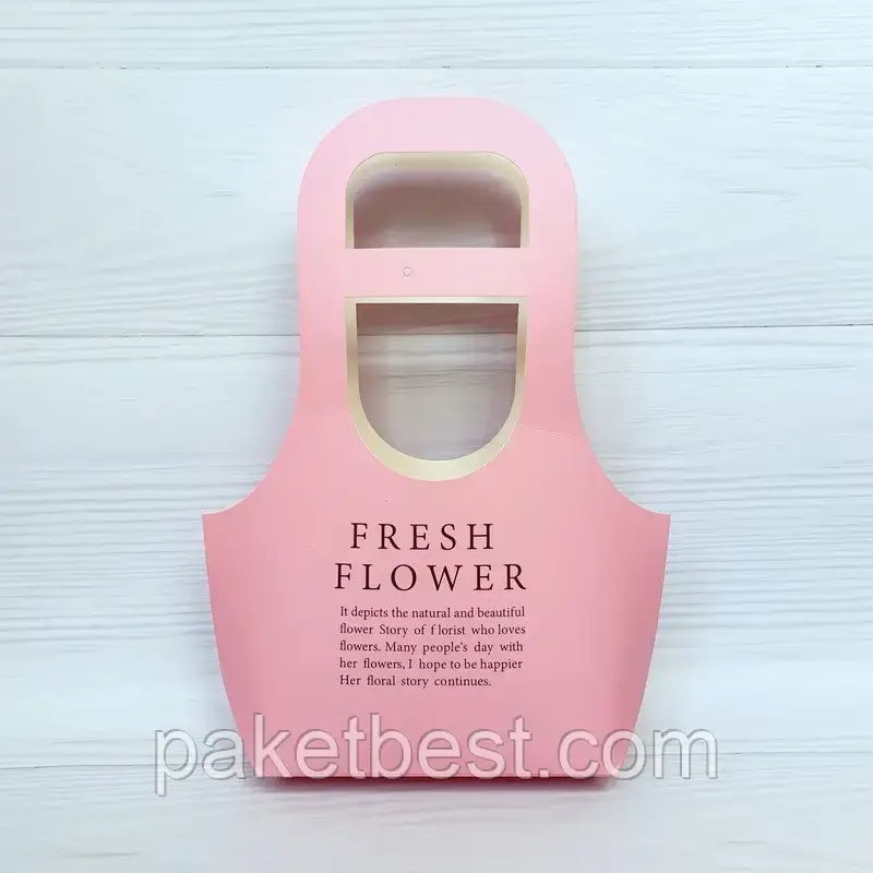 Пакет для квітів FRESH FLOWER L (Рожева)