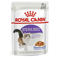 Royal Canin Sterilised 85 г влажный корм для котов в желе Роял Канин Стерилайзд