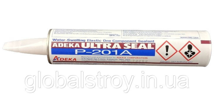 Ущільнюючий водореактивний герметик ADEKA ULTRA SEAL P-201А картрідж 300 мл