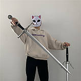 Меч Відьмака Геральта Witcher білий вовк 104 без ножен ПВХ пластик, фото 8