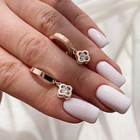 Срібні сережки Чотирилистник