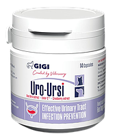 Уро-Урси Gigi Uro-Ursi для профилактики лечения мочекаменной болезни собак и кошек, 14 капсул
