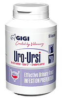 Уро-Урси Gigi Uro-Ursi для профилактики лечения мочекаменной болезни собак и кошек, 90 капсул