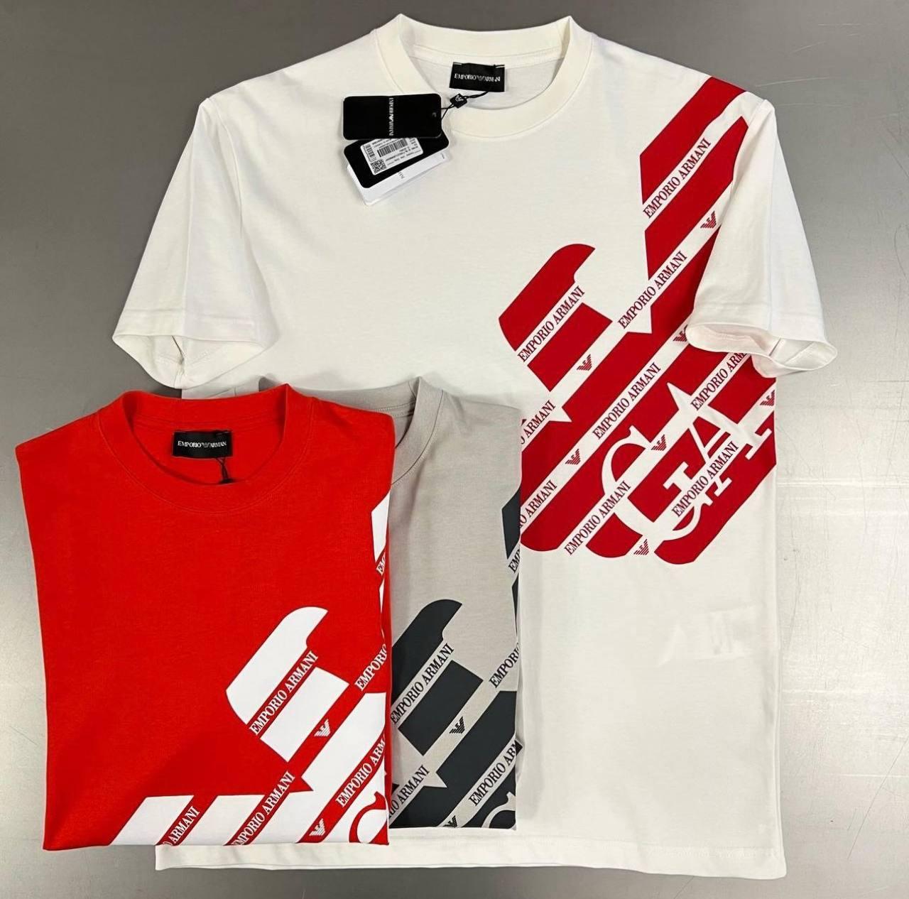 Чоловіча футболка Emporio Armani D11163 біла L, XL