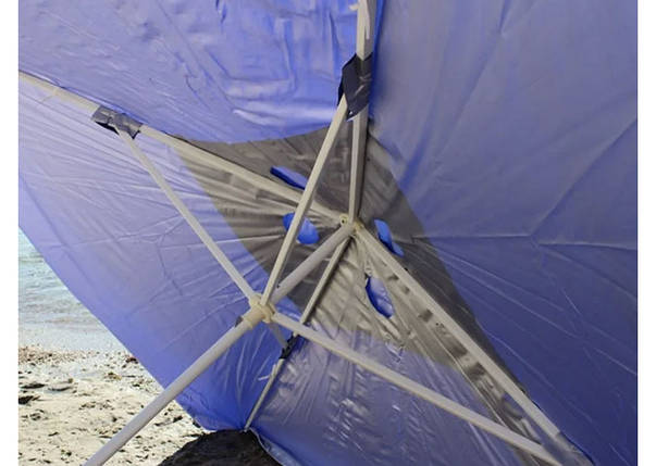 Пляжна парасолька прапор України, торгова, садова Umbrella 3х3 м прямокутна, фото 4