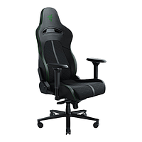 Кресло геймерское профессиональное для геймеров с регулируемой спинкой и подлокотниками Enki X green Razer