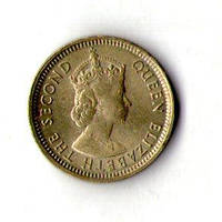 Гонконг Британський 5  центів 1965 рік №1244