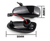 LED Покажчики повороту на крило Mercedes W210 W202 W208 Vito W638 чорні, фото 2