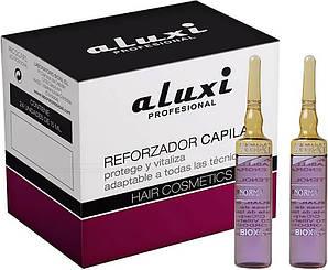 Ампули для нормального та жирного волосся, продовжують укладку Normal Aluxi, 24х15 мл
