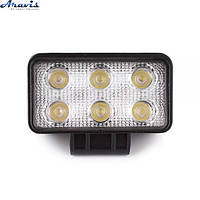 Дополнительные светодиодные фары LED Белавто BOL0103 18W прямоугольные ближний