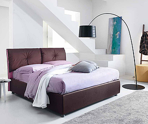 Ліжко з подушками двокольорове Портофіно / Portofino160 х 200