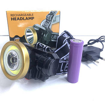 Налобний ліхтар акумуляторний Bailong BL 0509-2/ 4099 (120 шт./яский)