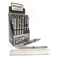 Ручка маслянная автоматическая, синяя "Piano" , упаковка 007-PS