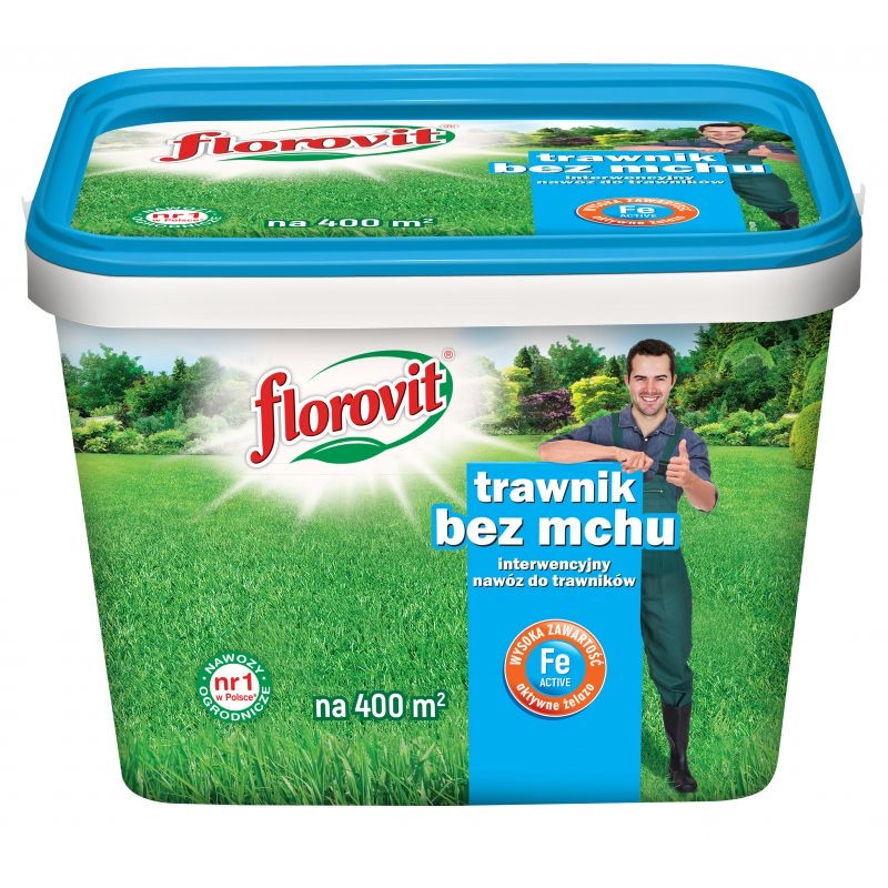 Florovit Trawnik bez mchu 8 кг, Добриво для газону Газон без моху 8 кг - фото 1 - id-p1836892222