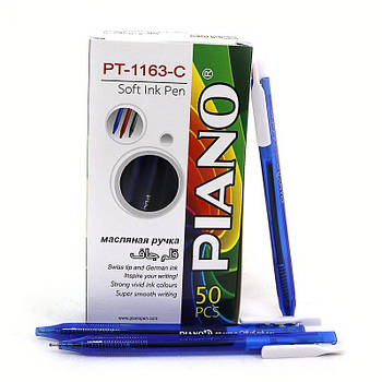 Ручка масляная автомат "Piano" синяя 50шт 1163-C-PT