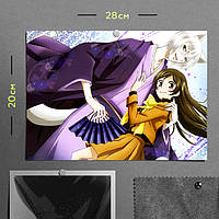 "Нанами Момодзоно и Томоэ Микагэ (Очень приятно, Бог)" плакат (постер) размером А4 (28х20см)