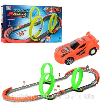 Іграшковий Перегоновий автотрек Shantou 74-23-49 см, машинка 6,5 см