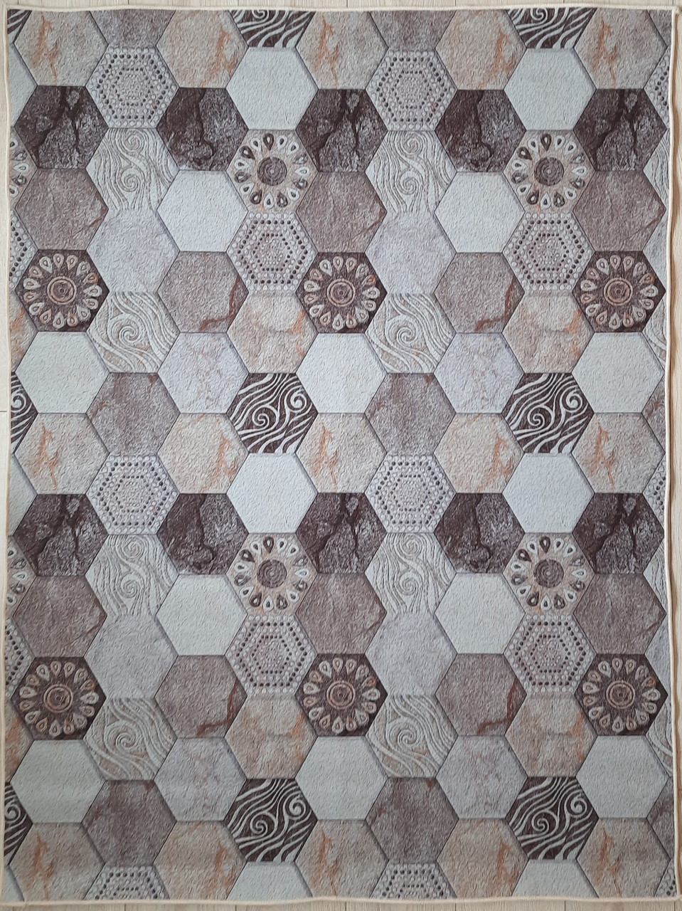 Протиковзкий килим на кухню Браун К15