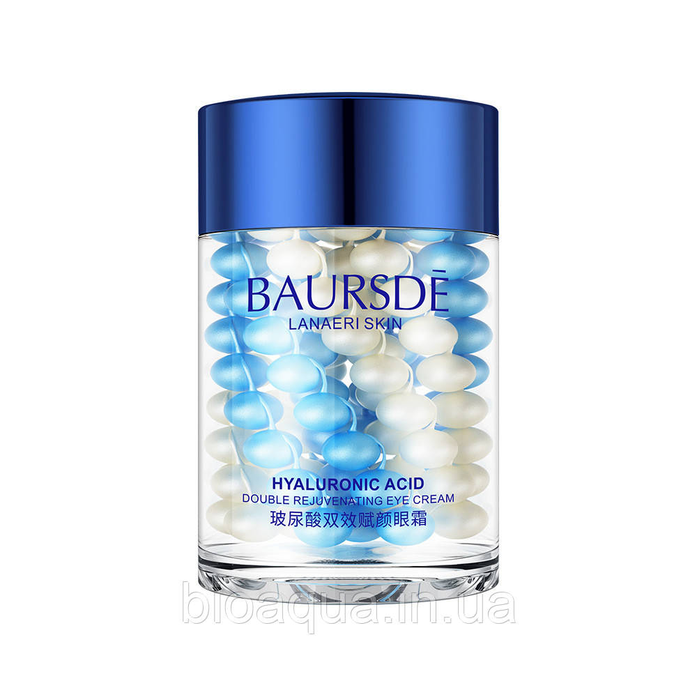Зволожувальний крем для очей Baursde Hyaluronic acid з гіалуроновою кислотою 60 g