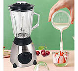 Блендер для дому з імпульсним режимом Zepline ZP004, блендер стаціонарний 850 Вт Сірий, фото 6