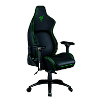 Крісло геймерське ігрове для високих людей із великою вагою для роботи за комп'ютером Iskur green XL Razer