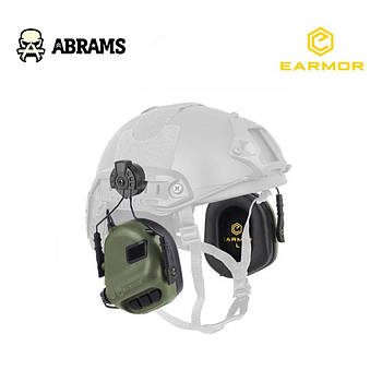 Активні навушники Earmor M31H Helmet Version | Foliage Green