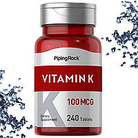 Вітамін К Piping Rock Vitamin K 100 мкг, 240 таблеток